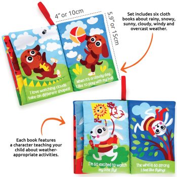 Baby Cloth Books About Weather - Image 4