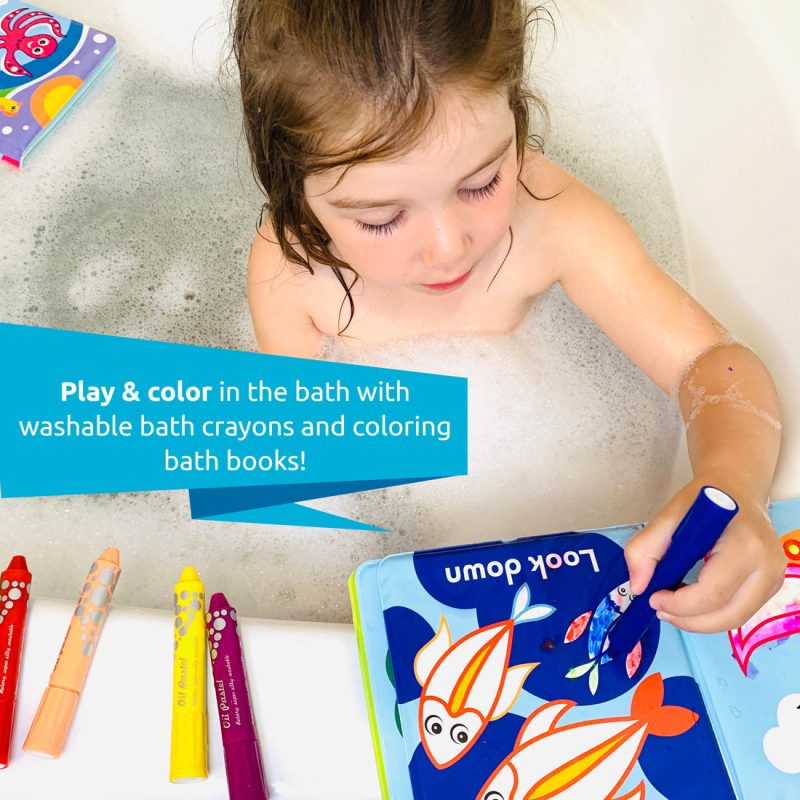 Color Me Bath Books + Crayons - Image 4