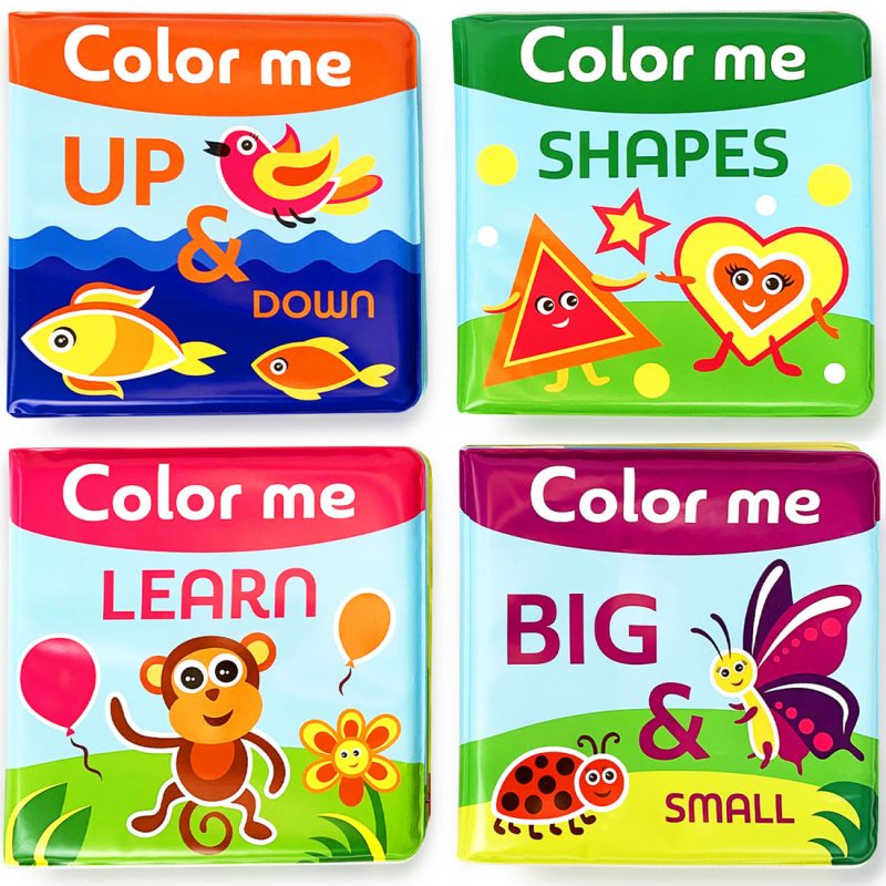 Color Me Bath Books + Crayons